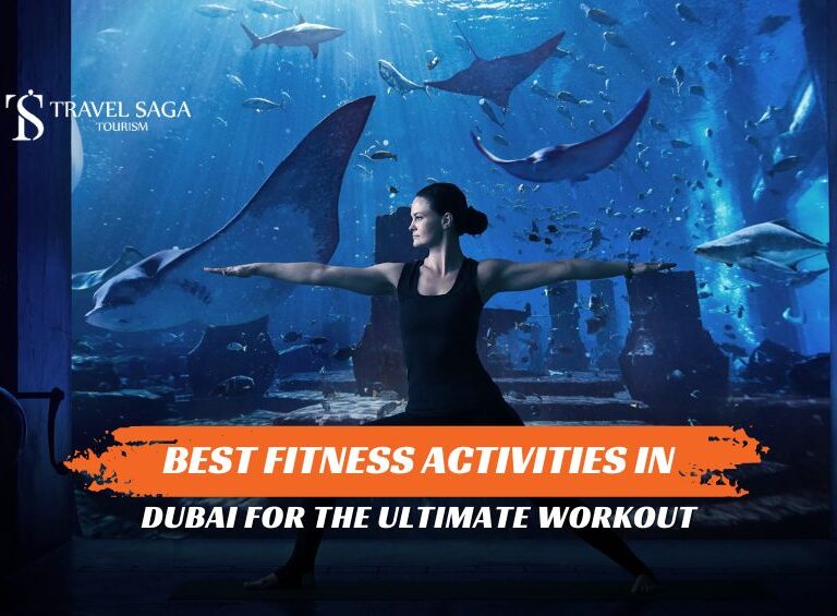 Outdoor Workout Spots in Dubai and Top Fitness Activities in Dubai blog banner by Travel Saga Tourism