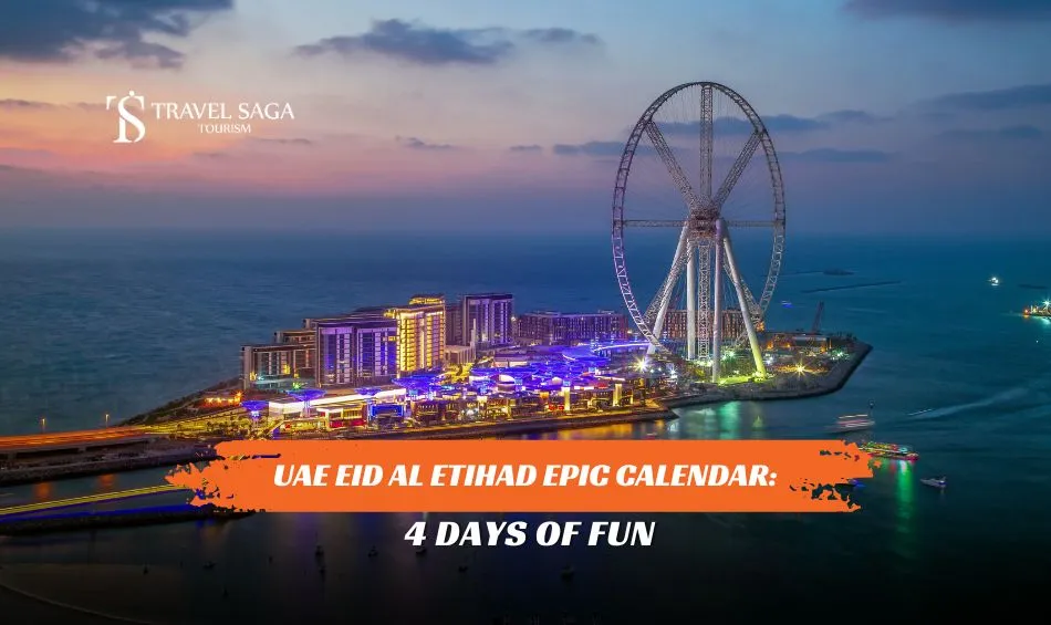 Dubai Eid Al Etihad epic calendar and Celebrate Eid Al Etihad at MOTIONGATE blog banner by Travel Saga Tourism