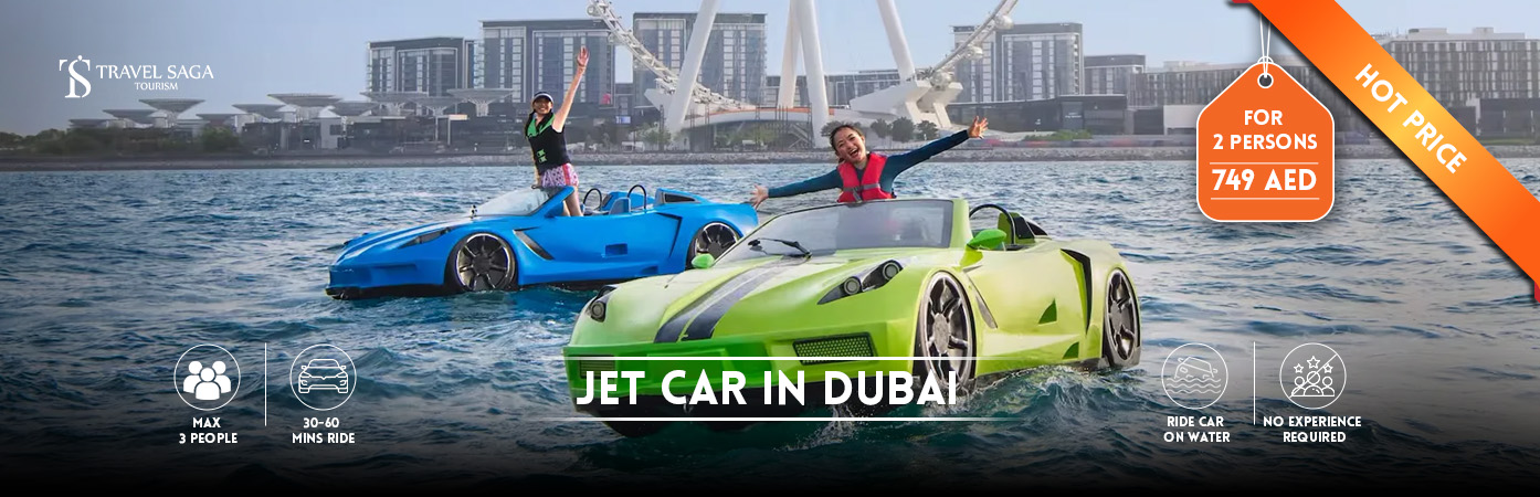 Jet Car Rental | Dubai jet car | Jet Car Ride Dubai BT banner by Travel Saga Tourism