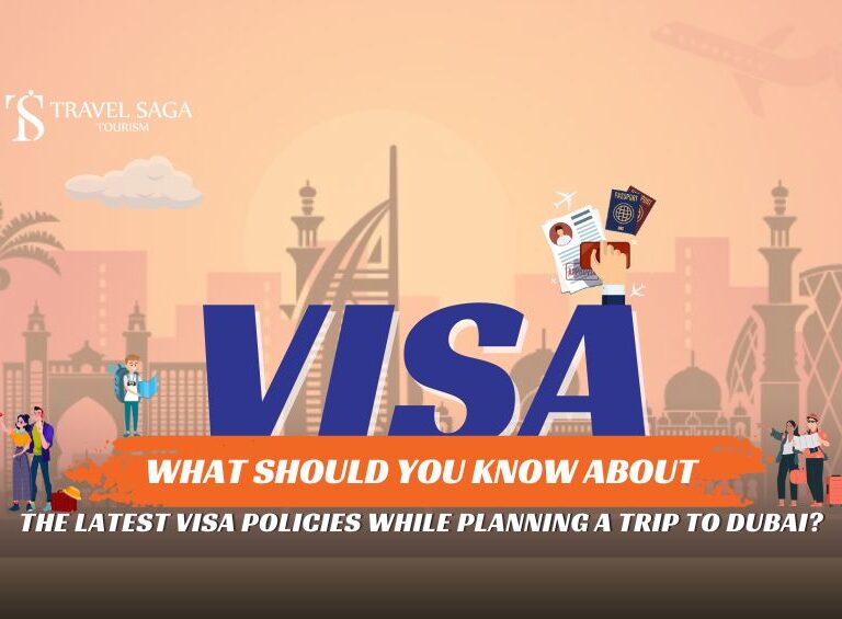 Dubai New Visa Rules For Travellers, New Visit Visa Rules in UAE blog banner By Travel Saga Tourism