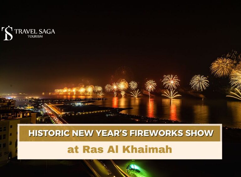 RAK NYE 2025, New Year's Eve Fireworks Show blog banner by Travel Saga Tourism