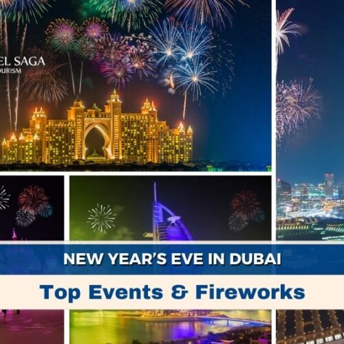 Book Dubai New Year Packages, Dhow Cruise New Year Party blog banner by Travel Saga