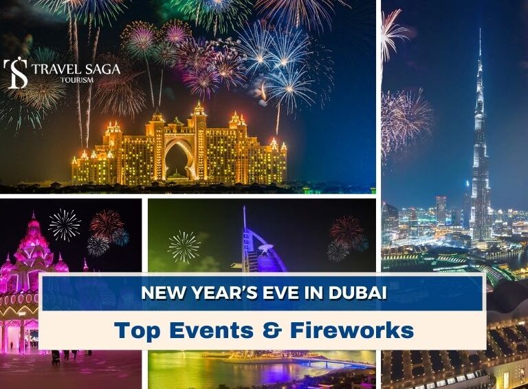 Book Dubai New Year Packages, Dhow Cruise New Year Party blog banner by Travel Saga