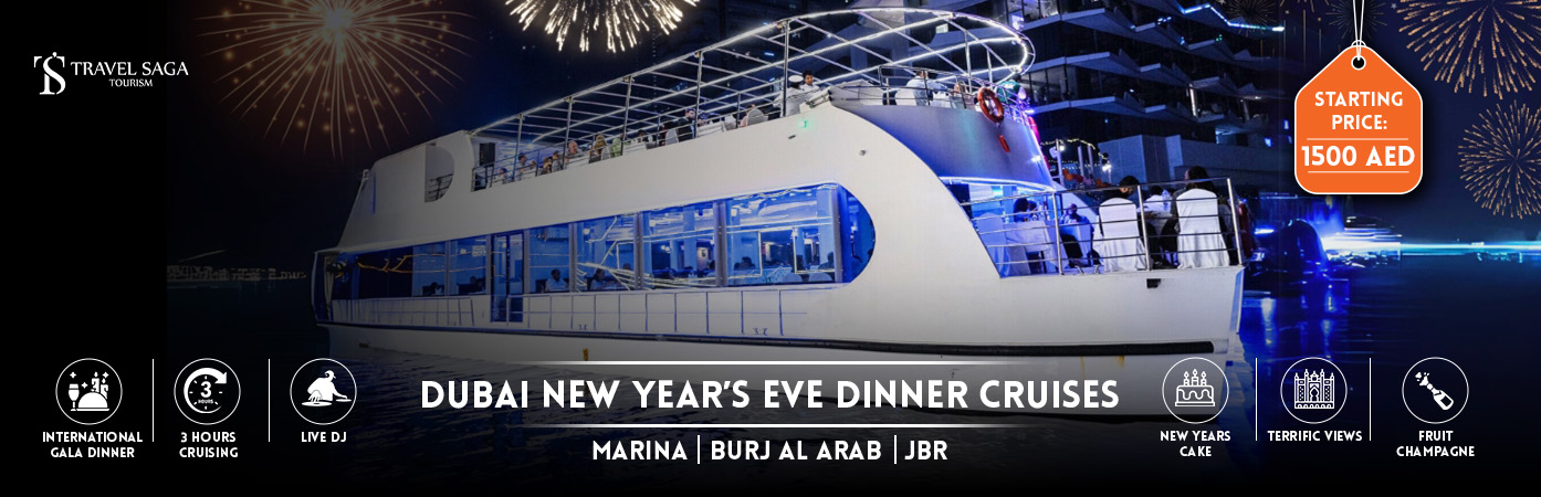 Dubai New Year's Eve Dinner Cruises bt banner by Travel Saga Tourism