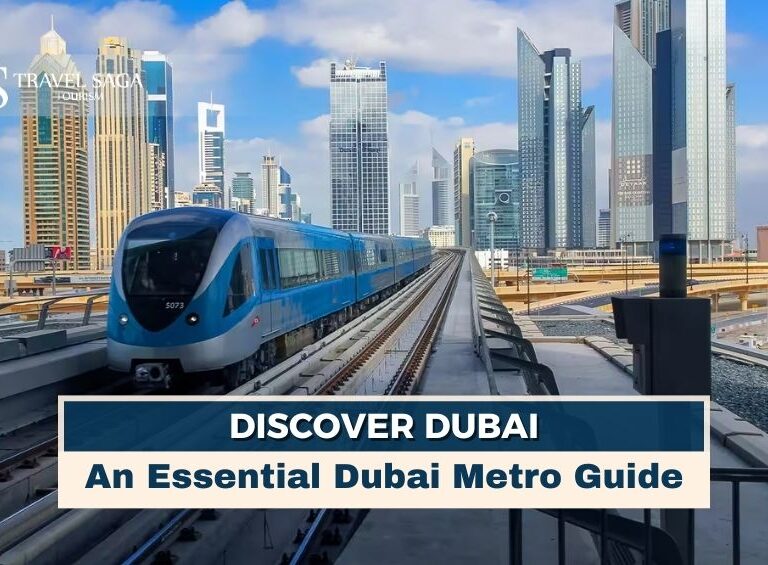 Dubai Metro Guide, Dubai Metro new rules and regulations blog banner by Travel Saga Tourism