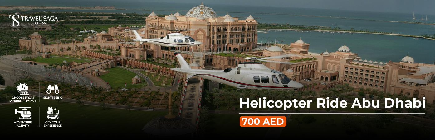Book Helicopter Ride Abu Dhabi luxury sightseeing flight