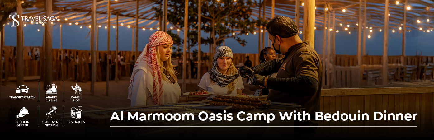 Al Marmoom Oasis Camp with Bedouin Dinner traditional food