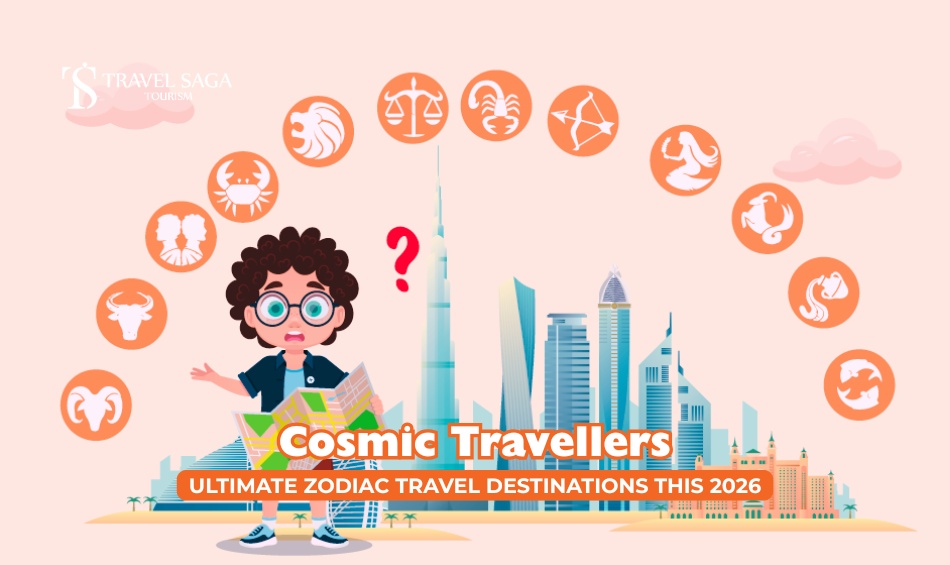 zodiac travel destinations and zodiac sign's ideal destination for travel blog banner Travel Saga Tourism