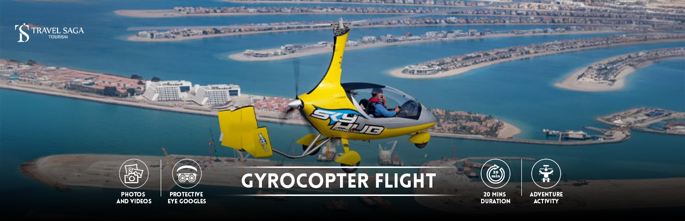 gyrocopter cost | Dubai gyrocopter BT banner Travel Saga Tourism