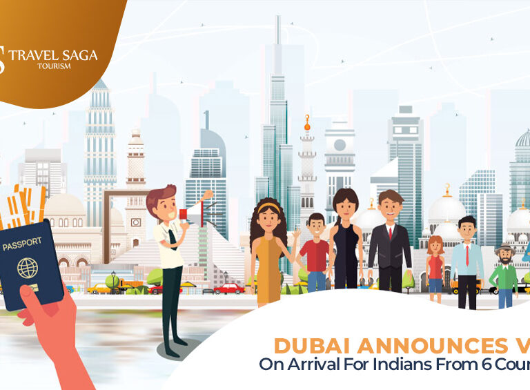 Dubai Visa on Arrival for Indians and Dubai Visa on Arrival for Indian Citizen Blog Banner Travel Saga Tourism