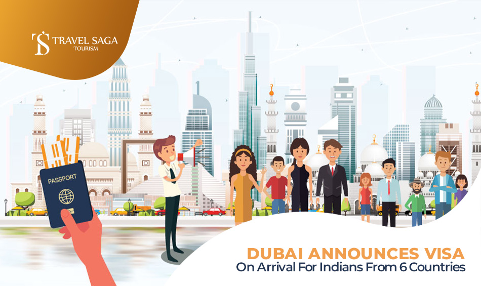 Dubai Visa on Arrival for Indians and Dubai Visa on Arrival for Indian Citizen Blog Banner Travel Saga Tourism