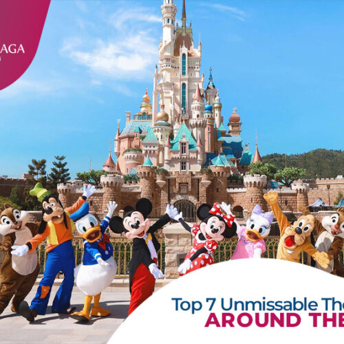 Amusement Parks in the World | Biggest theme parks in the world Blog Banner by Travel Saga Tourism