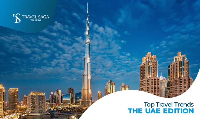 TRAVEL Trends and Tourist Places in Dubai BLog Banner Travel Saga Tourism