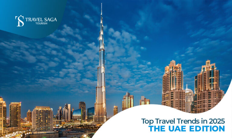 TRAVEL Trends and Tourist Places in Dubai BLog Banner Travel Saga Tourism