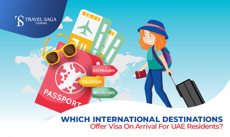 Visa on-arrival destinations and countries offering visa on arrival Blog Banner Travel Saga Tourism