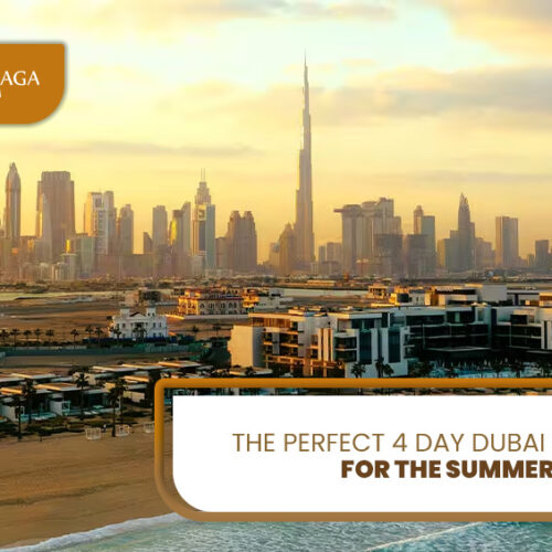 Dubai summer itinerary and Best things to do in Dubai Blog Banner by Travel Saga Tourism