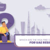 Visa Free Countries For UAE Residents and Trip to Visa-Free Countries Blog Banner by Travel Saga Tourism