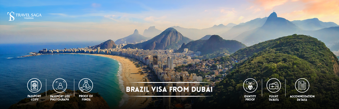 Brazil visa requirements | Apply Brazil visa Dubai BT Banner by Travel Saga Tourism