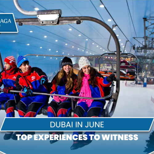 Dubai in June | Things to do in Dubai in June Blog Banner by Travel Saga Tourism