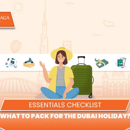What To Pack Dubai Holiday package | attractions in Dubai Mall blog banner by travel saga tourism