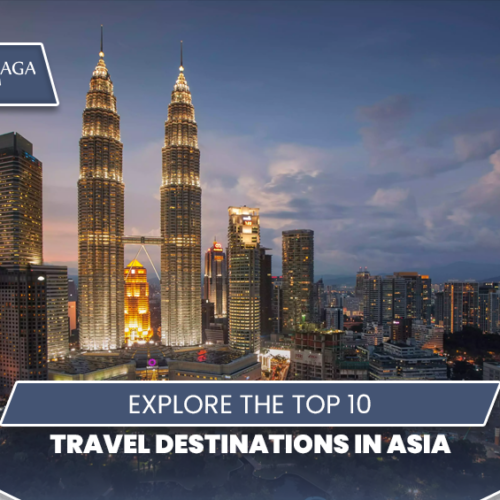 Top travel destinations in Asia | Best places to visit in Asia | Blog Banner by Travel Saga Tourism