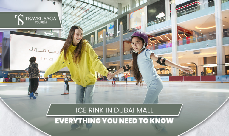 Dubai Ice Rink | Dubai Ice Rink Tickets Blog Banner by Travel Saga Tourism