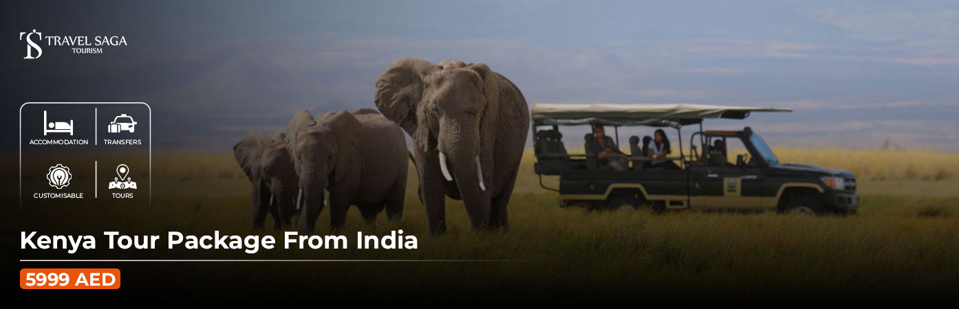 Kenya Tour Package from India BT Banner by Travel Saga Tourism