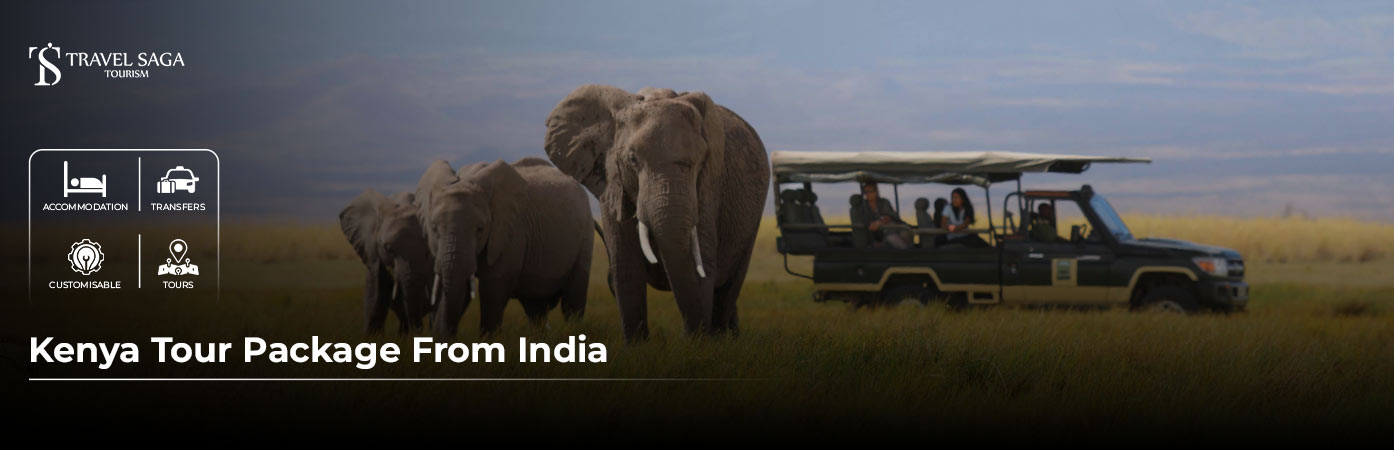 Kenya Tour Package from India BT Banner by Travel Saga Tourism