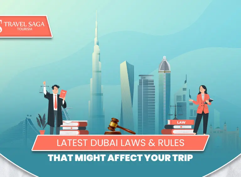 Dubai Laws and Rules | Dubai Visa Rules and Regulations Blog banner by Travel Saga Tourism