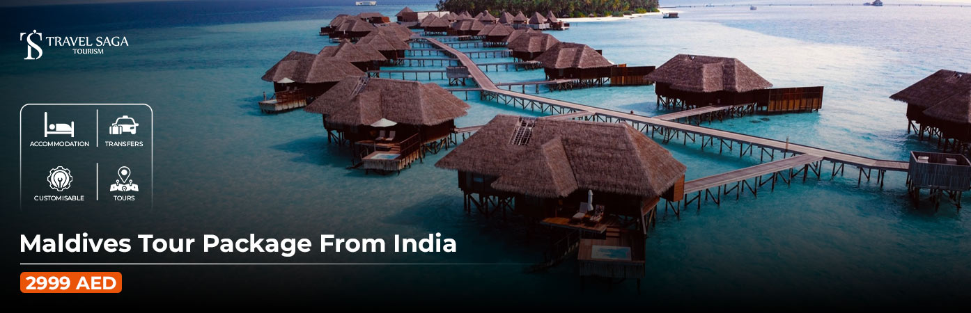 Maldives Tour Package From India BT Banner by Travel Saga Tourism