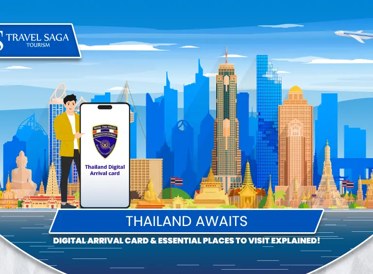 Places to visit in Thailand | Thailand Digital Arrival Card Blog Banner by Travel Saga Tourism