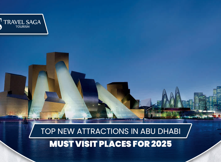 Attractions in Abu Dhabi | Places to visit in Abu Dhabi BLog Banner by Travel Saga Tourism