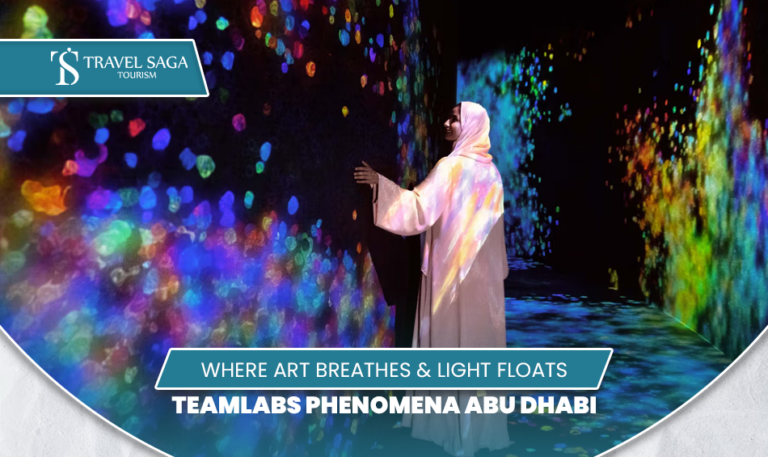 TeamLabs Phenomena Abu Dhabi | TeamLabs Phenomena Abu Dhabi Tickets Blog Banner by Travel Saga Tourism