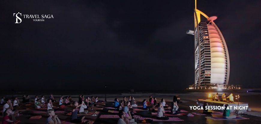 Yoga Session At Night