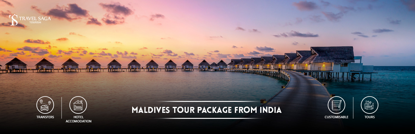 Maldives Tour Package from india | maldives trip cost from india BT Banner by Travel Saga Tourism
