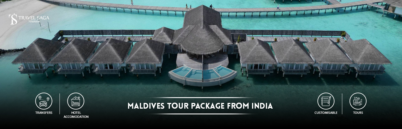Maldives Tour Packages from india | maldives trip cost from india BT Banner by Travel Saga Tourism