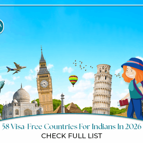 Visa-free countries for Indians | Indian passport visa-free access Blog banner by Travel Saga Tourism