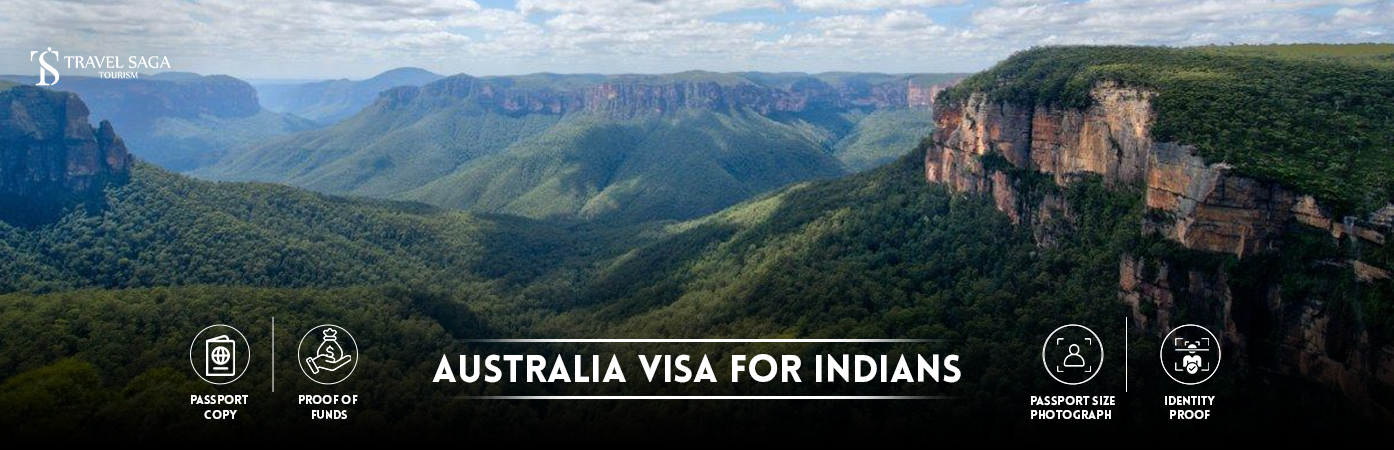 Australia Visa for Indians | Australia Tourist Visa from India BT Banner by Travel Saga Tourism
