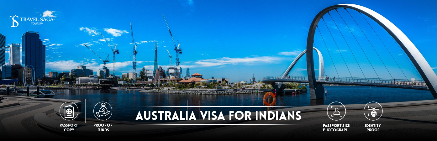 Australia Visa for Indians | Australia Visa for Indian citizens BT Banner by Travel Saga Tourism