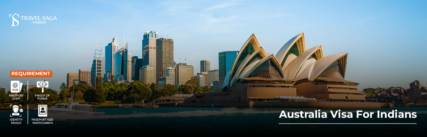 Australia Visa for Indians BT Banner by Travel Saga Tourism