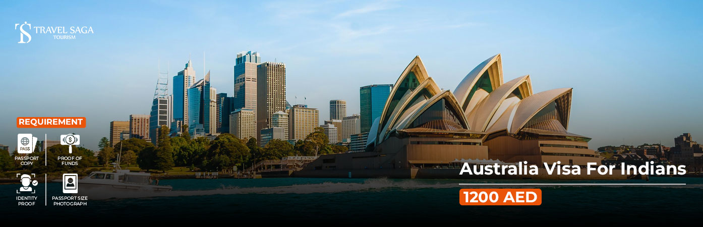Australia Visa for Indians BT Banner by Travel Saga Tourism