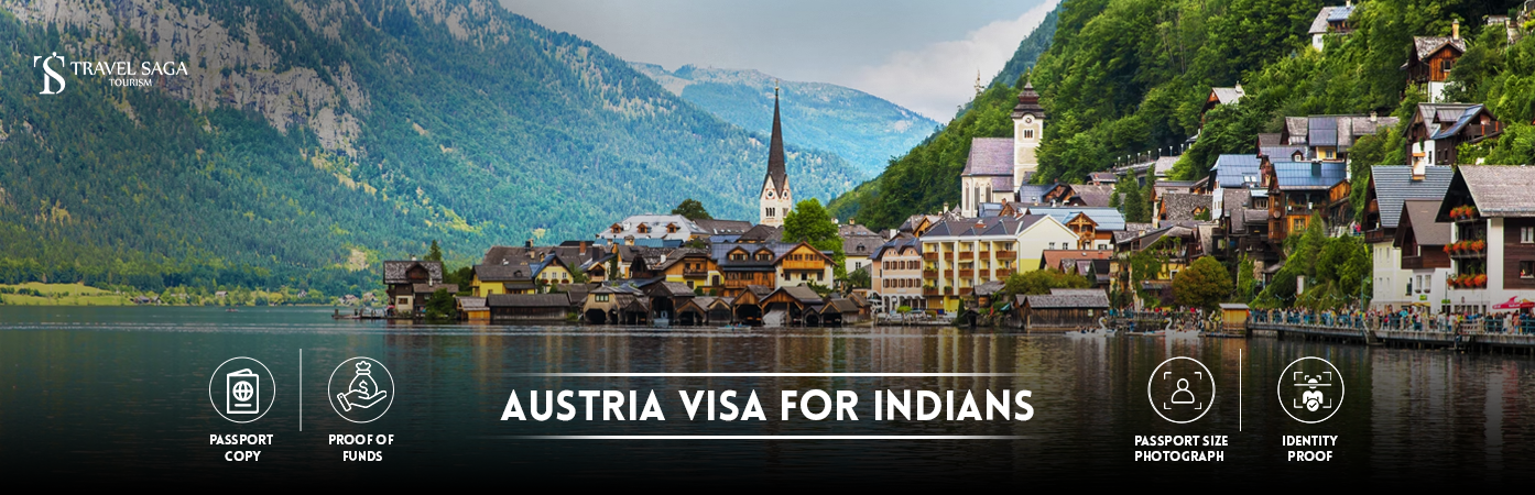 Austria Visa for Indians | Austria Visa From India BT Banner by Travel Saga Tourism