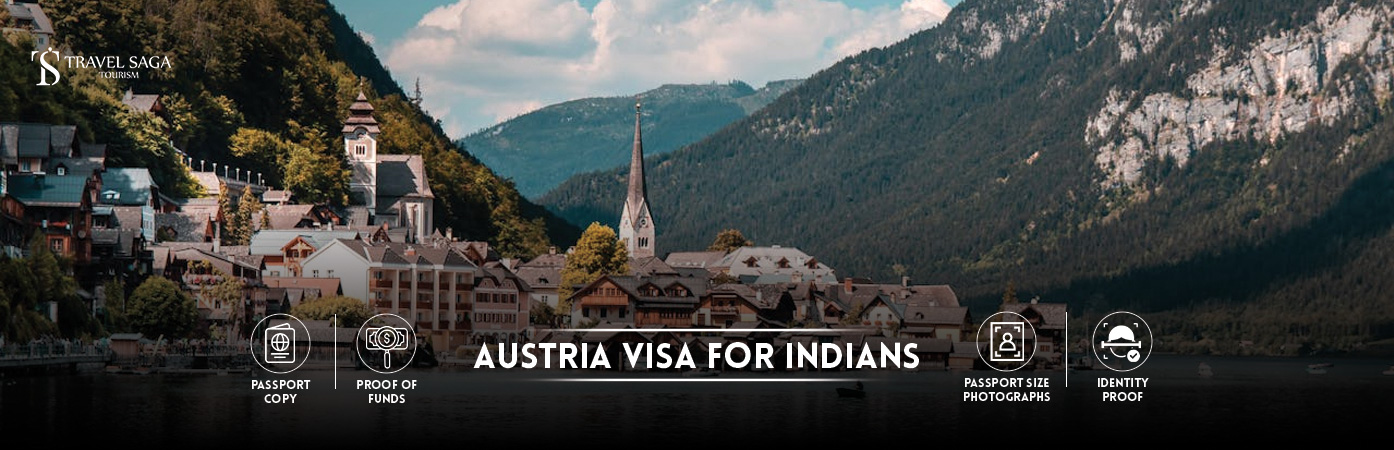 Austria Visa for Indians, Austria Visa from India BT Banner by Travel Saga Tourism