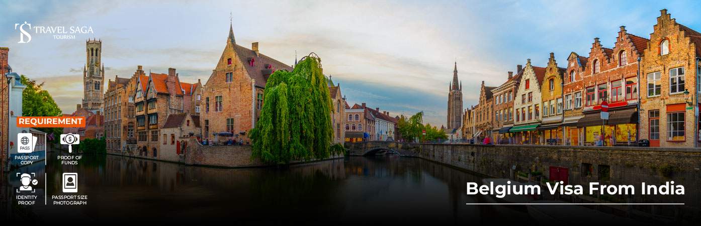 Belgium Visa from India BT Banner by Travel Saga Tourism