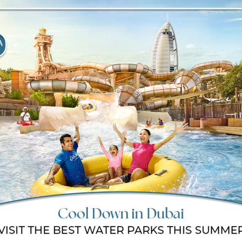 Best Water Parks in Dubai | Dubai Water Activities Blog Banner by Travel Saga Tourism