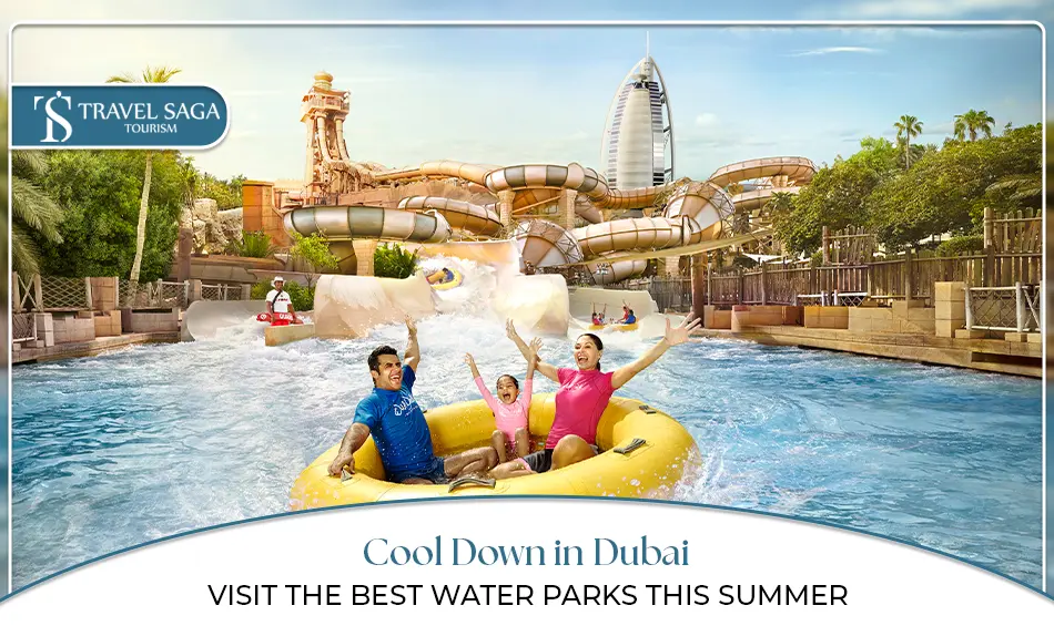 Best Water Parks in Dubai | Dubai Water Activities Blog Banner by Travel Saga Tourism
