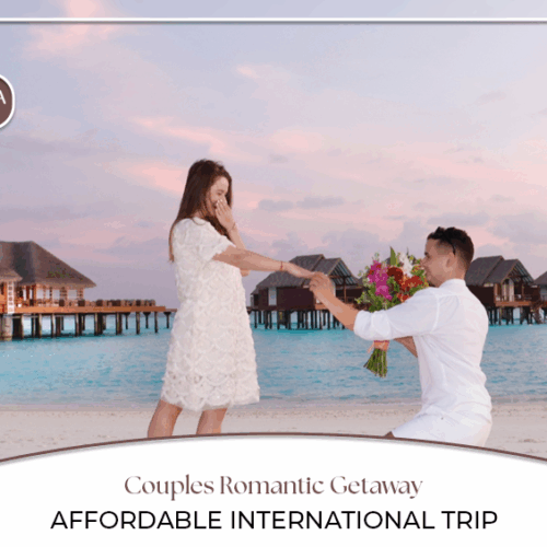 Affordable romantic getaways, Budget honeymoon destinations Blog Banner by Travel Saga Tourism