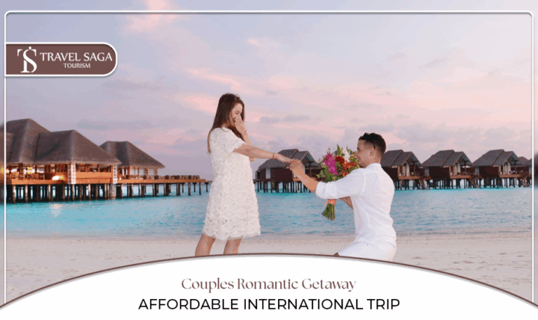Affordable romantic getaways, Budget honeymoon destinations Blog Banner by Travel Saga Tourism