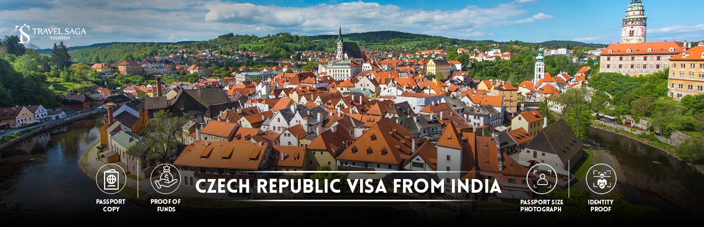 Czech Republic Visa From India | Czech Republic Tourist Visa For Indians BT Banner by Travel Saga Tourism