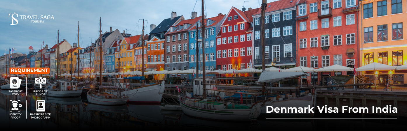 Denmark Visa from India BT Banner by Travel Saga Tourism